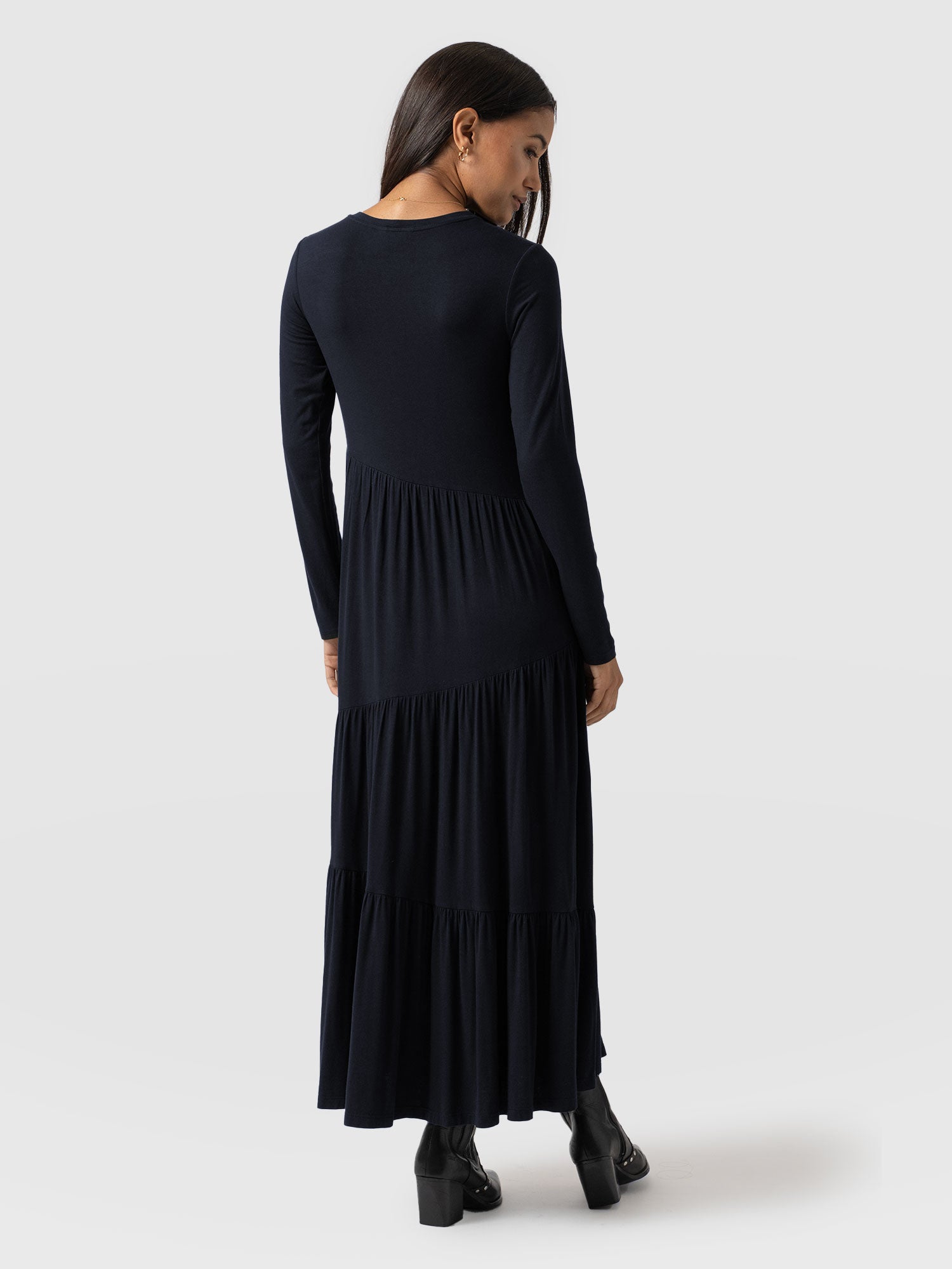 Greenwich Dress Asymmetric Navy - Women's Dresses | Saint + Sofia® EU